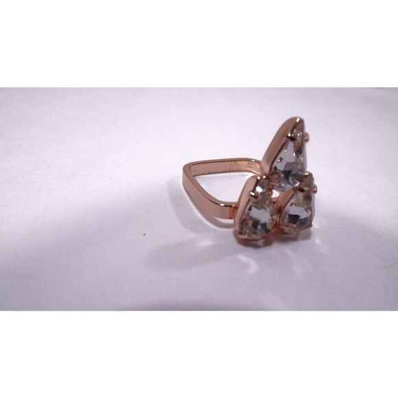 Joomi Lim Women's Rose Gold Swarovski Gemstone Tear Ring Sz 6 NWOT 120 - Picture 7 of 8